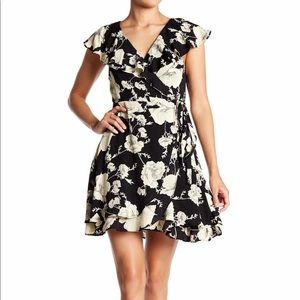 Free People French Quarter Printed Mini wrap dress